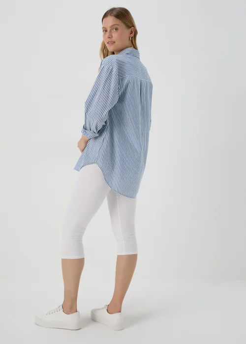 White Cropped Leggings - 8 Image 2