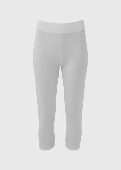 White Cropped Leggings - 8 Image 5