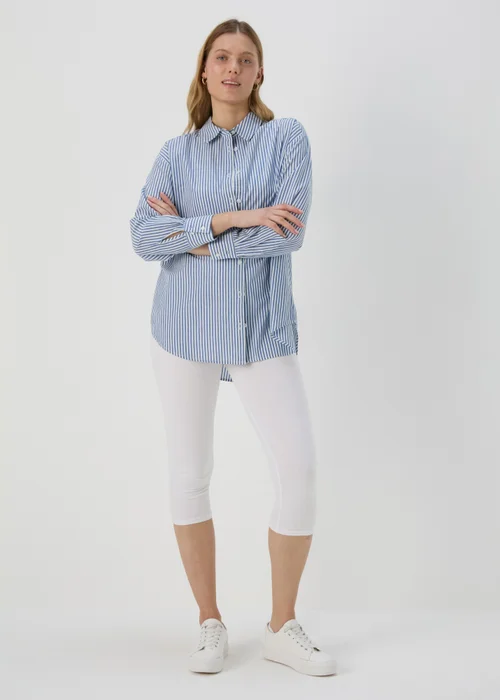 White Cropped Leggings - 8 Image 1