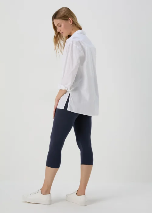 Blue Cropped Leggings - 8 Image 2