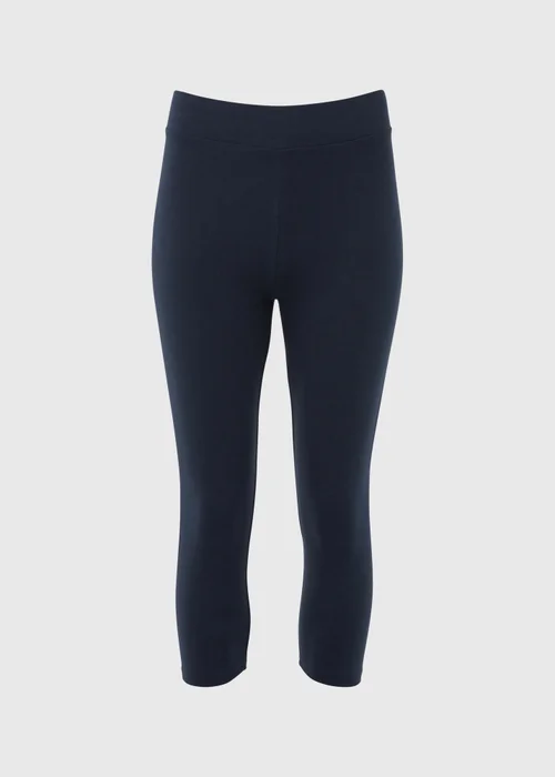 Blue Cropped Leggings - 8 Image 5