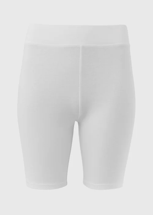White Cycling Shorts - 8 Image 5
