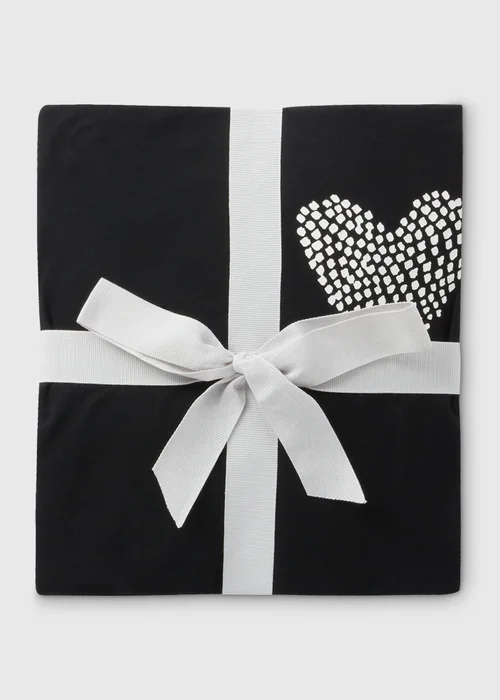 Black Heart Print Pyjama Set - Extra small Image 4