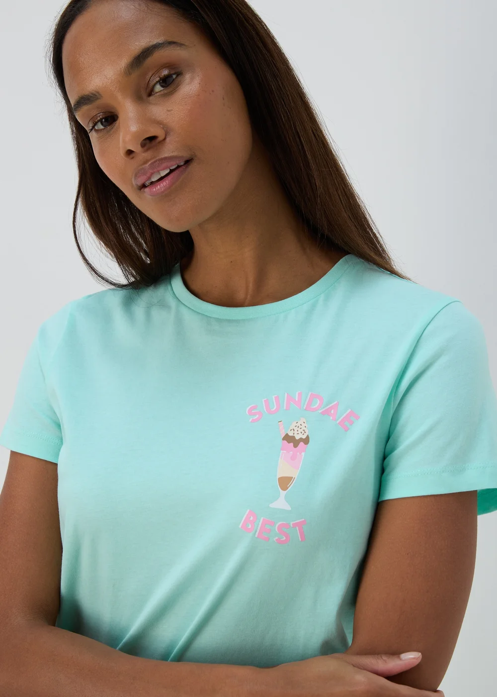 Sage Ice-Cream Sundae Pyjama Set - Extra small Image 3