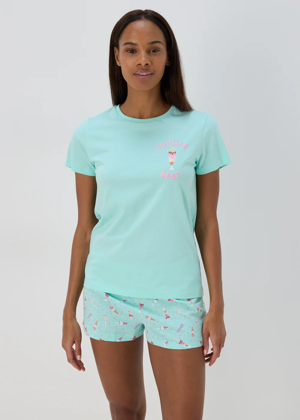 Sage Ice-Cream Sundae Pyjama Set - Extra small Image 1