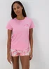 Pink Lovely Palm Print Pyjama Set - Extra small Image 1