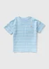 Boys Blue Stripe Textured T-Shirt (1-7yrs) - 1 to 1 half years Image 1