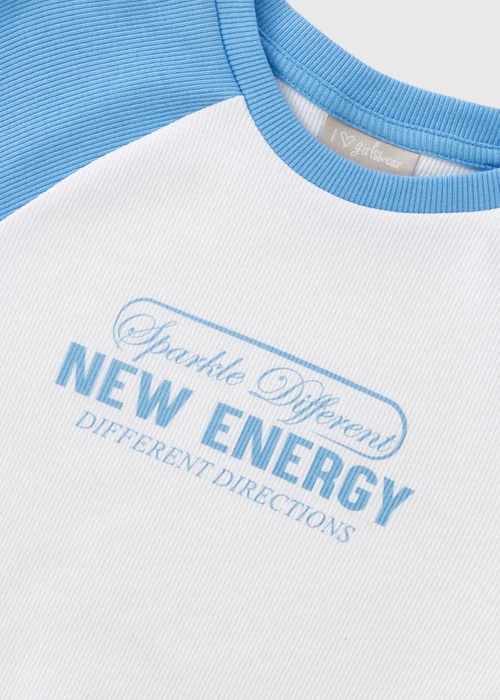 Girls White New Energy White T-Shirt (7-15yrs) - Age 7 Years Image 2