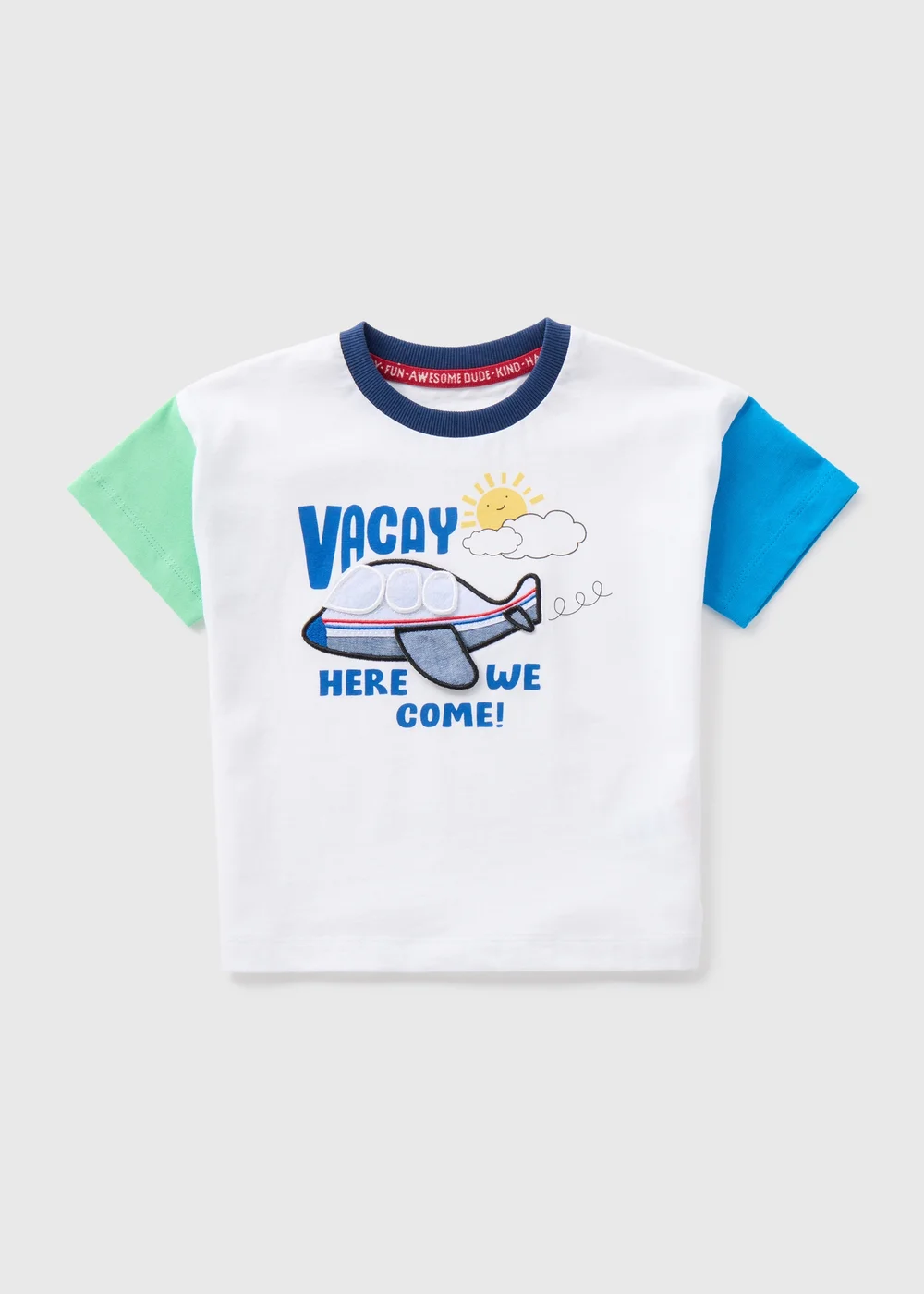 Boys White 3D Plane T-Shirt (1-7yrs) - 1-1.5 Yrs Image 1