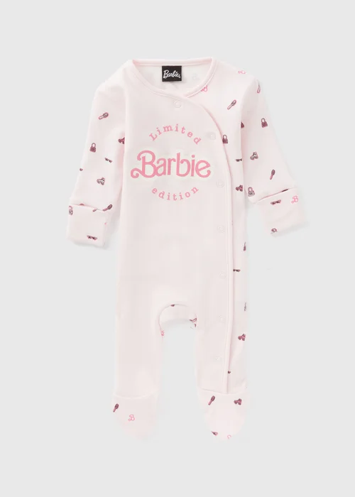 Baby Pink Limited Edition Barbie Sleepsuit (Newborn-18mths) - Newborn Image 1