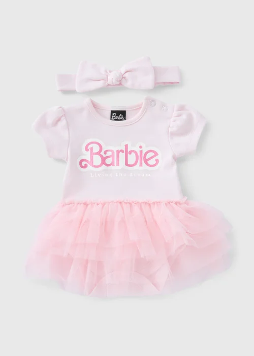 Baby Pink Barbie Tutu Set (Newborn-12mths) - 0-3 months Image 1