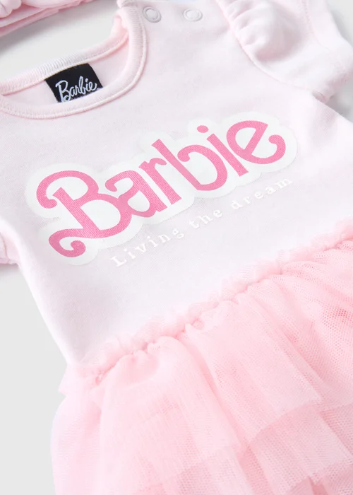 Baby Pink Barbie Tutu Set (Newborn-12mths) - 0-3 months Image 2