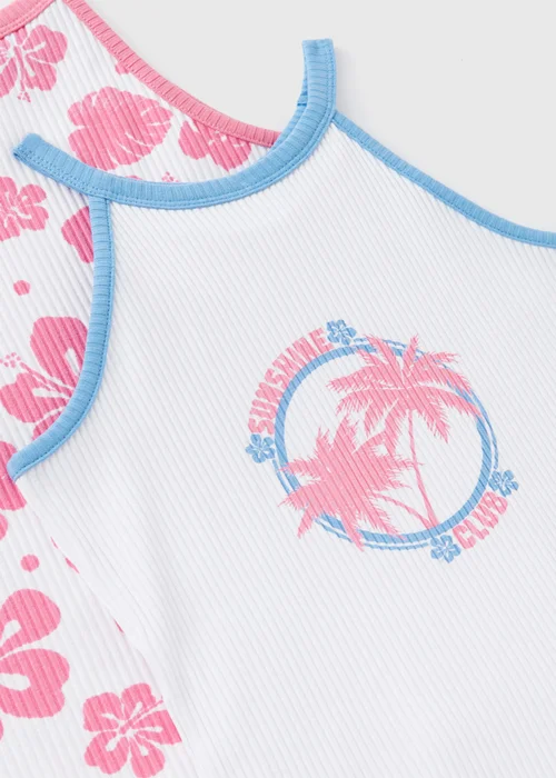 Girls 2 Pack Pink Tops (7-13yrs) - Age 7 Years Image 2