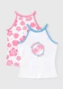 Girls 2 Pack Pink Tops (7-13yrs) - Age 7 Years Image 1