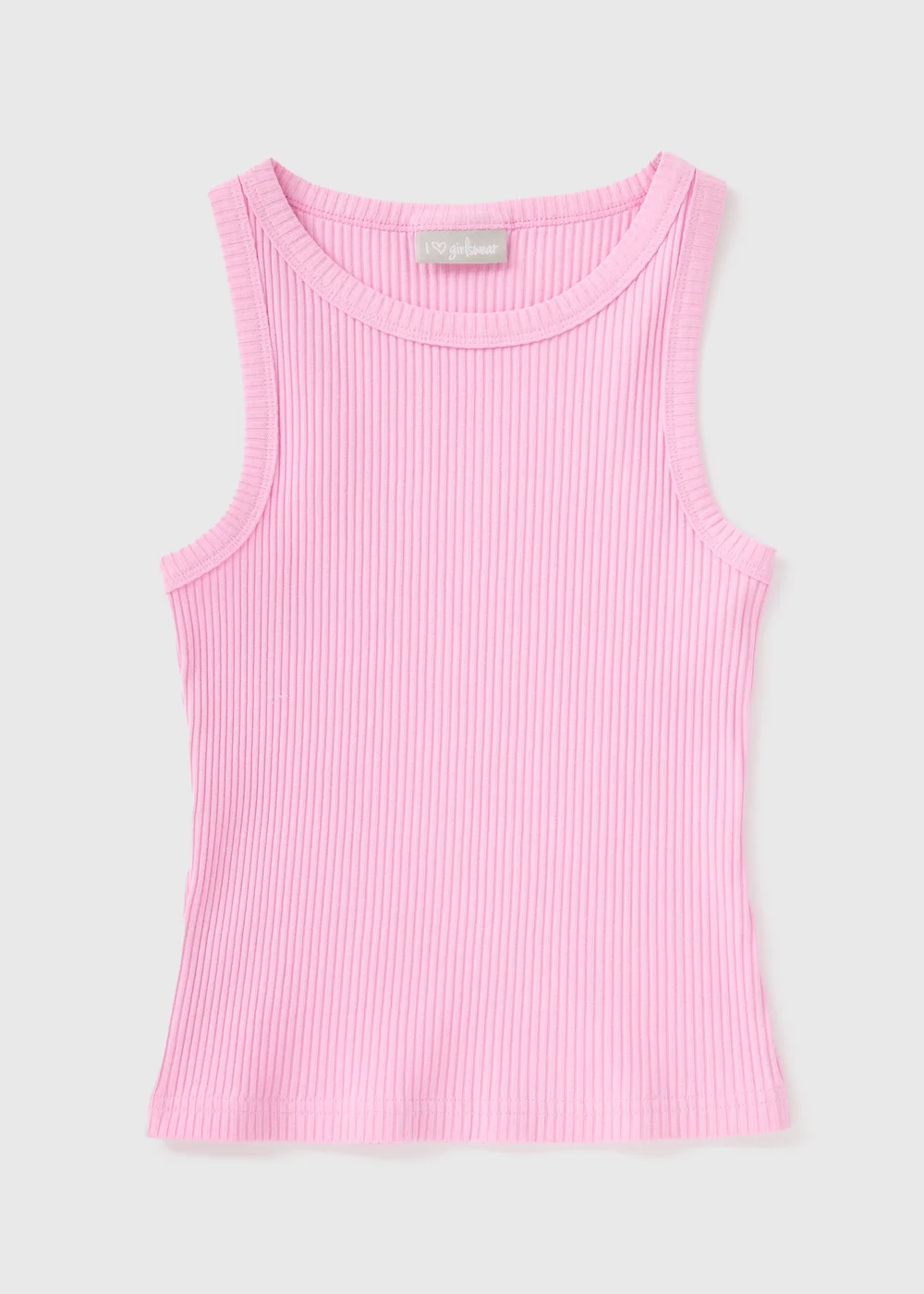 Girls Pink Ribbed Vets (7-15yrs) - Age 7 Years Image 1