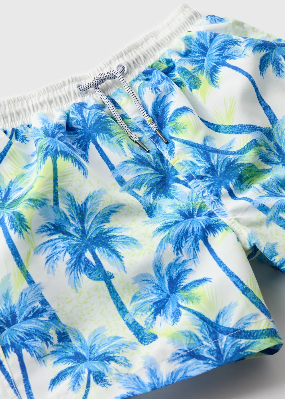 Boys Blue Palm Print Swim Shorts (6-11yrs) - Age 6 - 7 Years Image 2