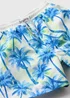 Boys Blue Palm Print Swim Shorts (6-11yrs) - Age 6 - 7 Years Image 2