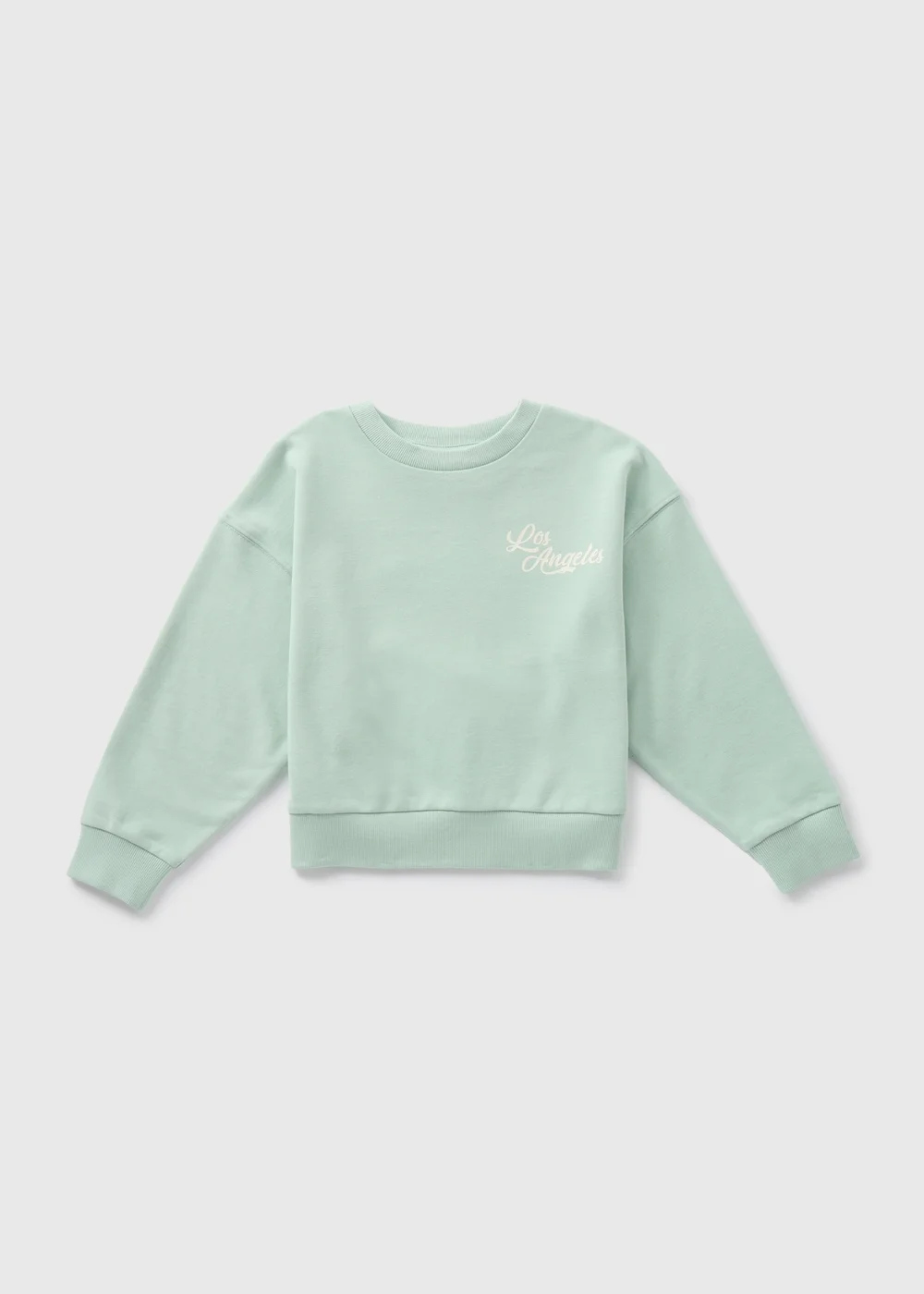 Girls Sage Green Los Angeles Tennis Club Sweatshirt (7-15yrs) - 7 Yrs Image 1