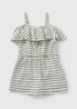 Girls Cream Mono Crinkle Playsuit (7-13yrs) - 7 Yrs Image 1