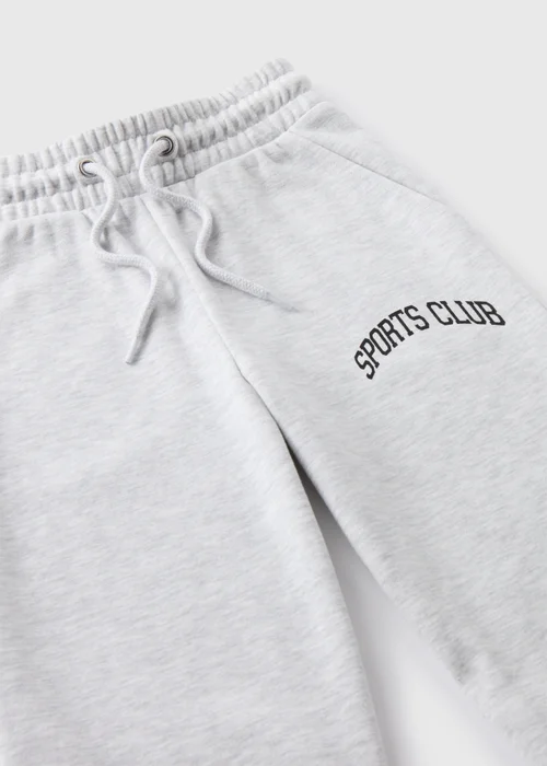 Girls Grey Marl Sports Club Joggers (7-15yrs) - 8 Yrs Image 2