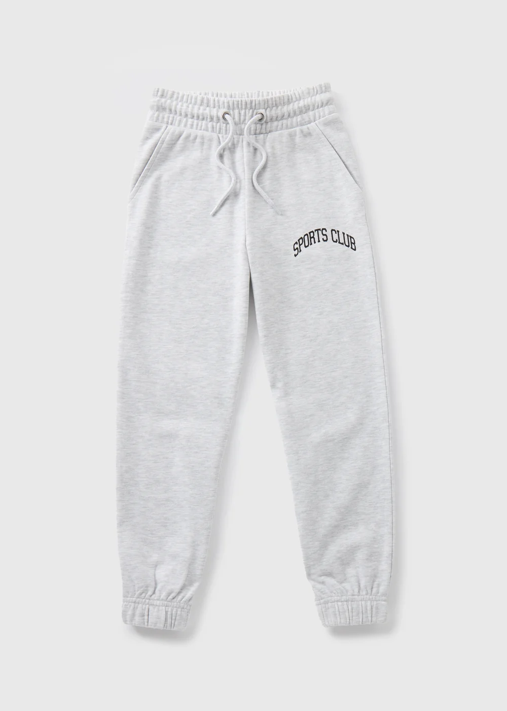 Girls Grey Marl Sports Club Joggers (7-15yrs) - 8 Yrs Image 1