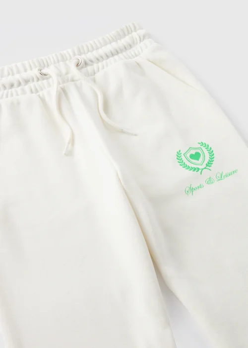 Girls Cream Sports & Leisure Joggers (7-15yrs) - Age 7 Years Image 2