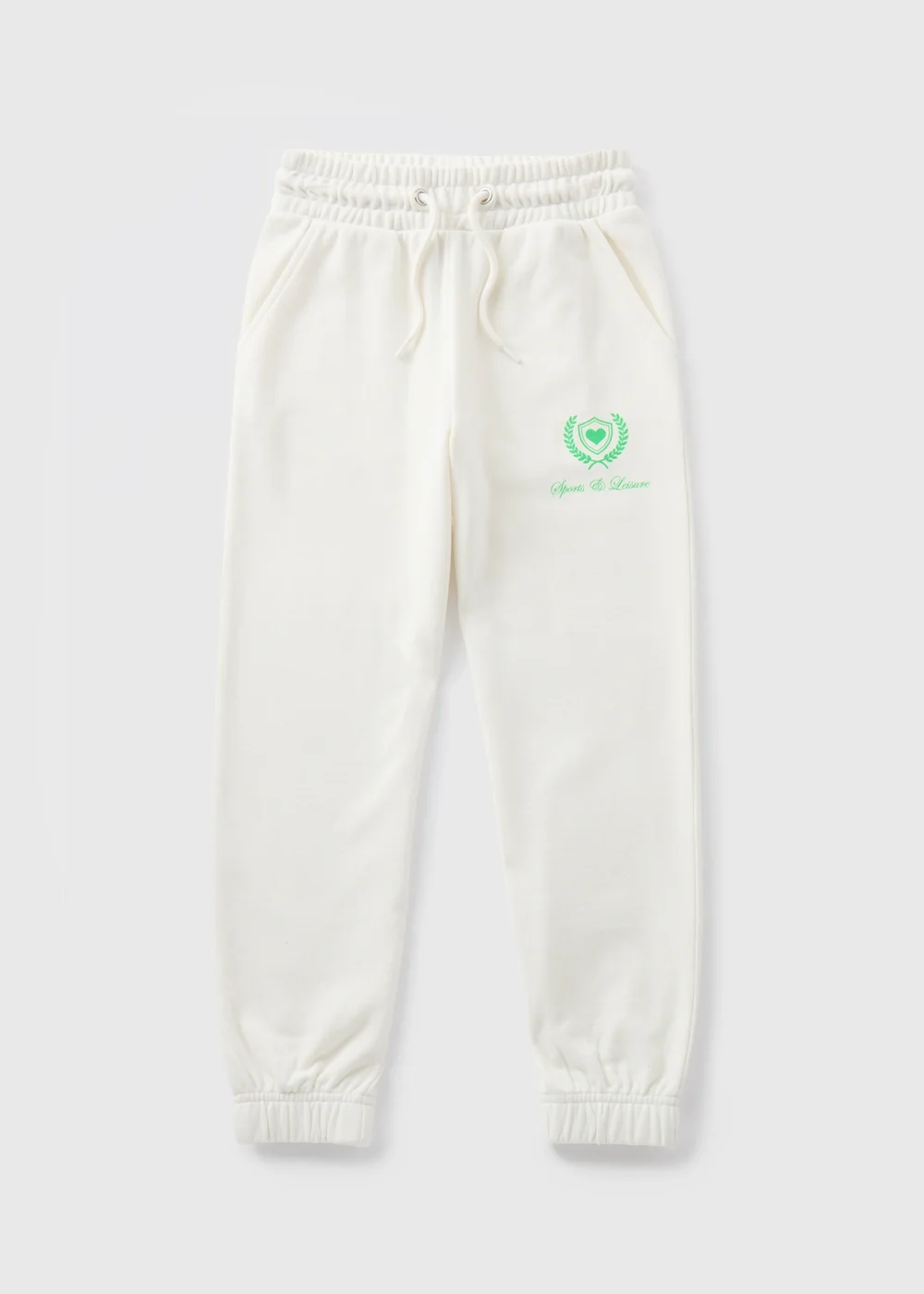 Girls Cream Sports & Leisure Joggers (7-15yrs) - Age 7 Years Image 1