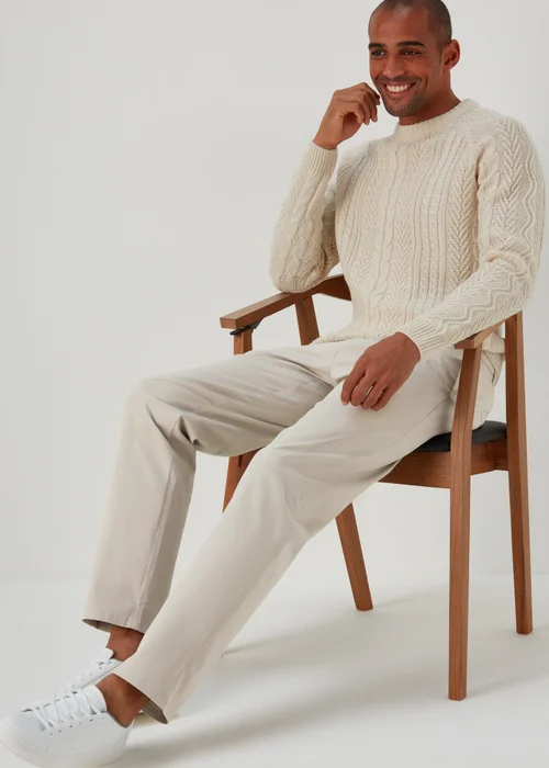 Bone Straight Fit Stretch Chinos - 30 Waist Regular Image 4