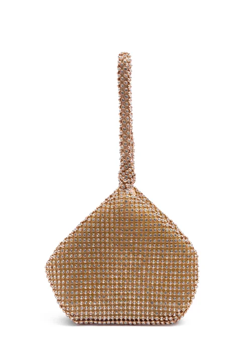 Where's That From Rose Gold Nicki Diamante Mini Pouch Bag - One Size Image 1