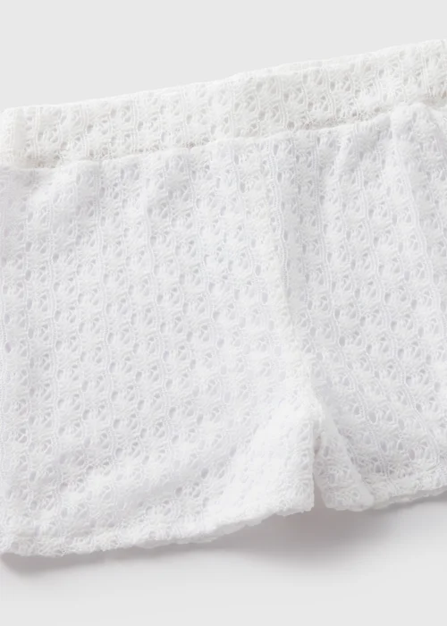 Girls Cream Lace Shorts (7yrs-15yrs) - Age 7 Years Image 2