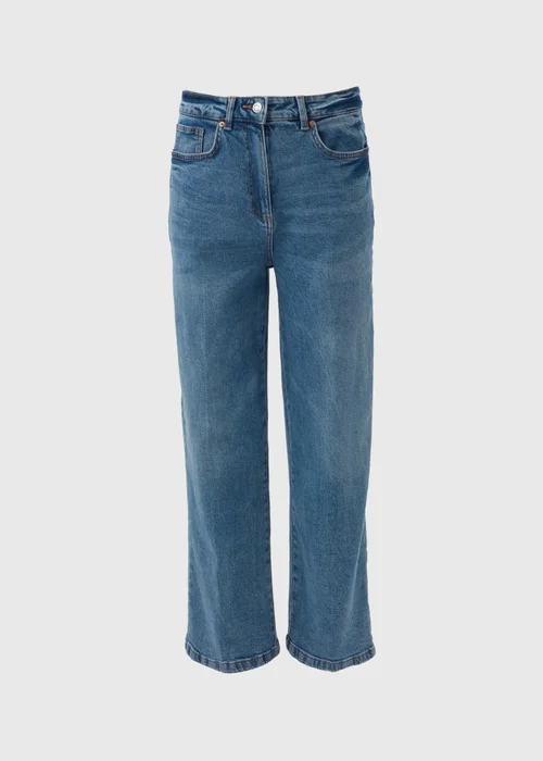 Mid Wash Wide Leg Jeans - 8/L29 Image 5