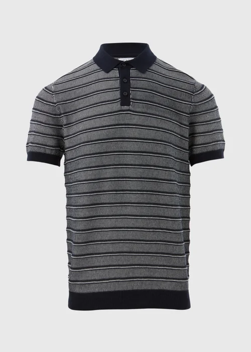 Ecru Textured Polo Shirt - S Image 5