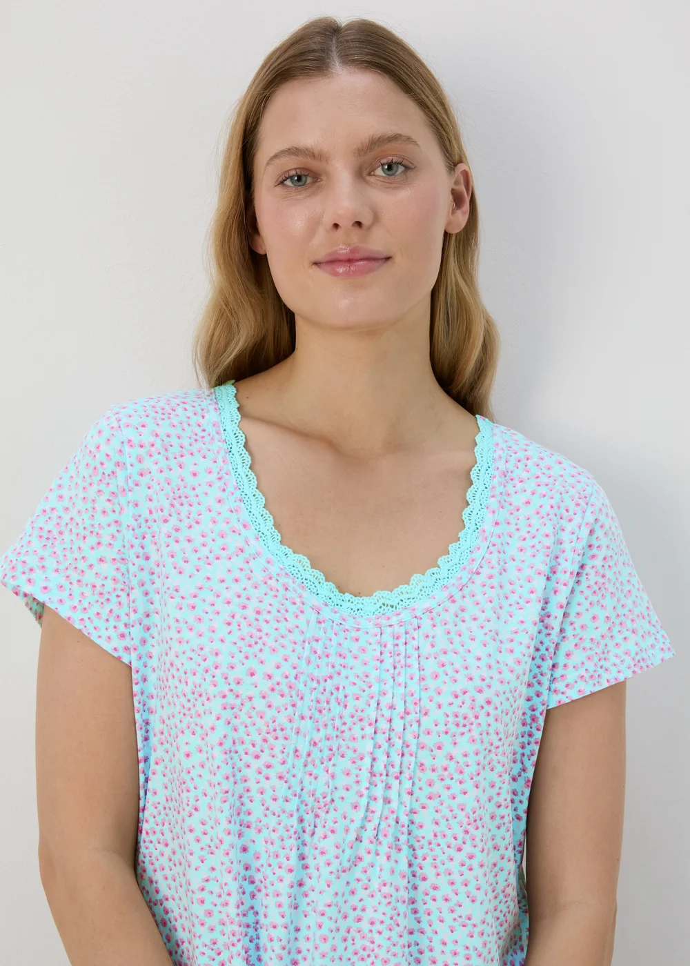 Multicolour Ditsy Print Nightie - Small Image 3