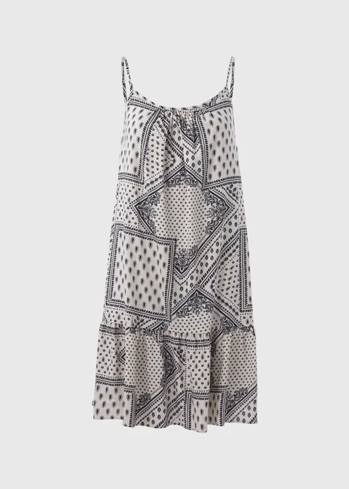 Cream Printed Viscose Cami Mini Dress - 8 Image 5