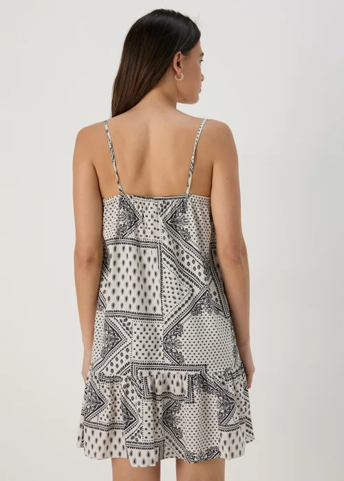 Cream Printed Viscose Cami Mini Dress - 8 Image 2