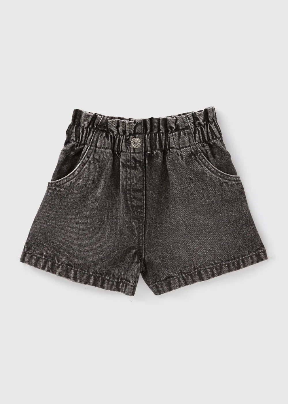 Girls Grey Denim Shorts (7-15yrs) - Age 7 Years Image 1