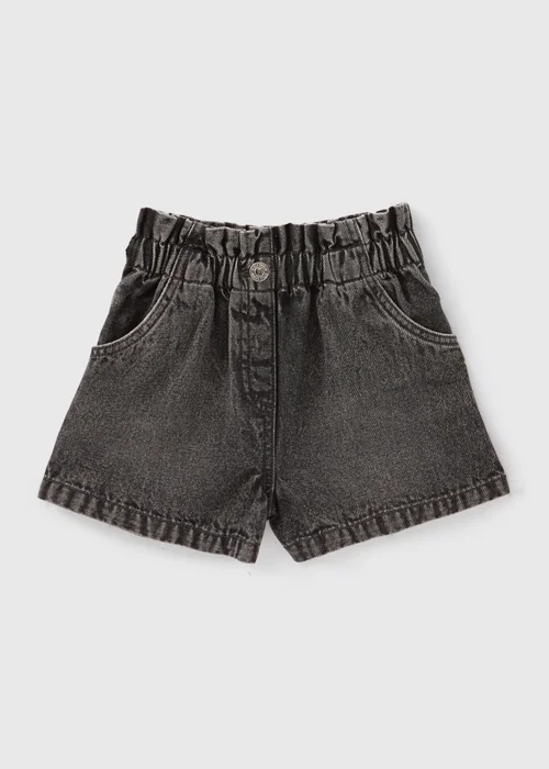 Girls Grey Denim Shorts (7-15yrs) - Age 7 Years Image 1