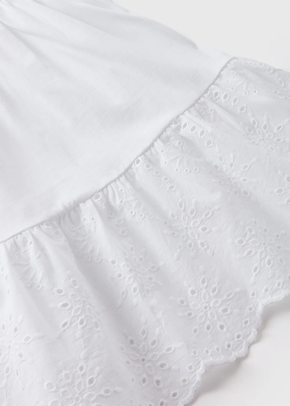 Girls White Strappy Jersey Dress (7-13yrs) - 10 Yrs Image 2