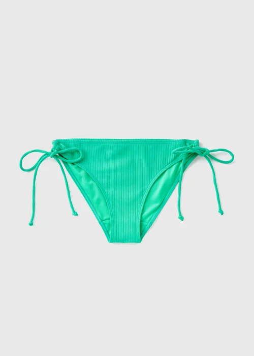 Green Tie Side Ribbed Briefs - 6 Image 4