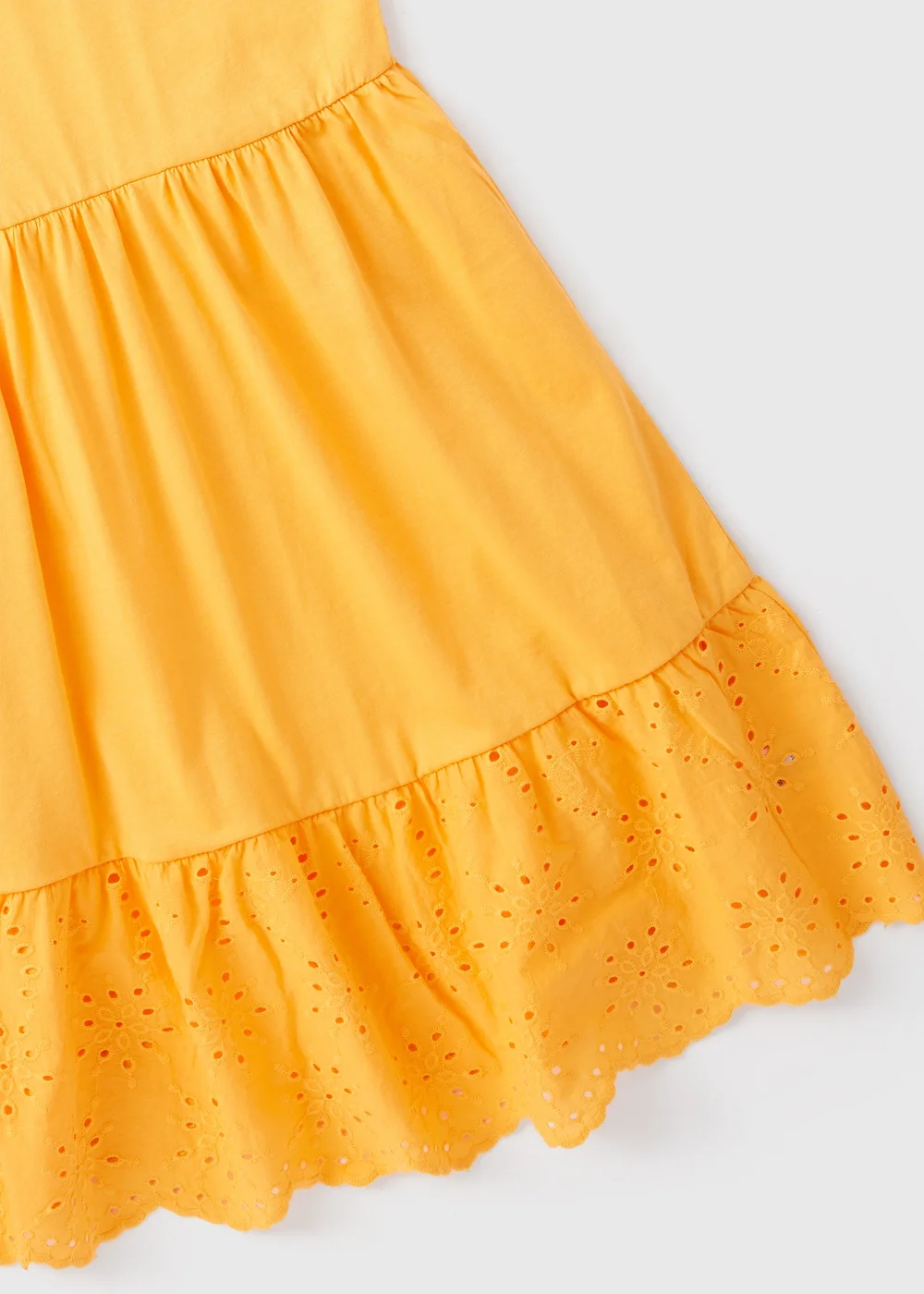 Girls Orange Strappy Jersey Dress (7-13yrs) - 7 Yrs Image 2
