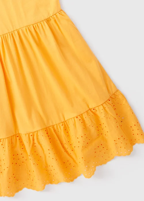 Girls Orange Strappy Jersey Dress (7-13yrs) - 7 Yrs Image 2