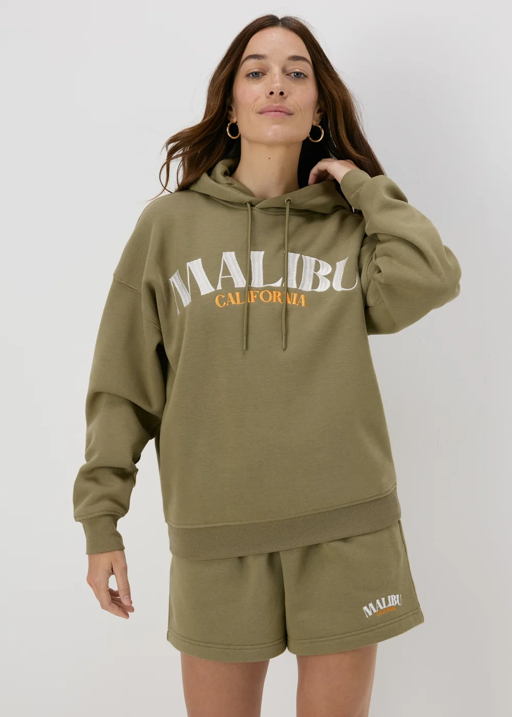 Khaki Malibu Hoodie - S Image 3