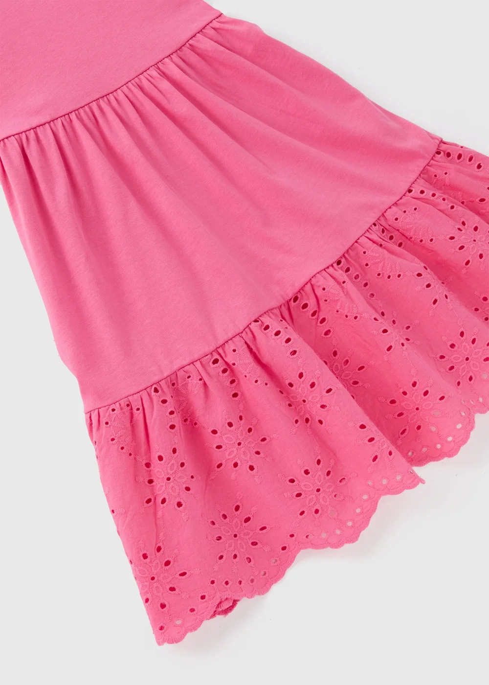 Girls Pink Strappy Jersey Dress (7-13yrs) - 7 Yrs Image 2