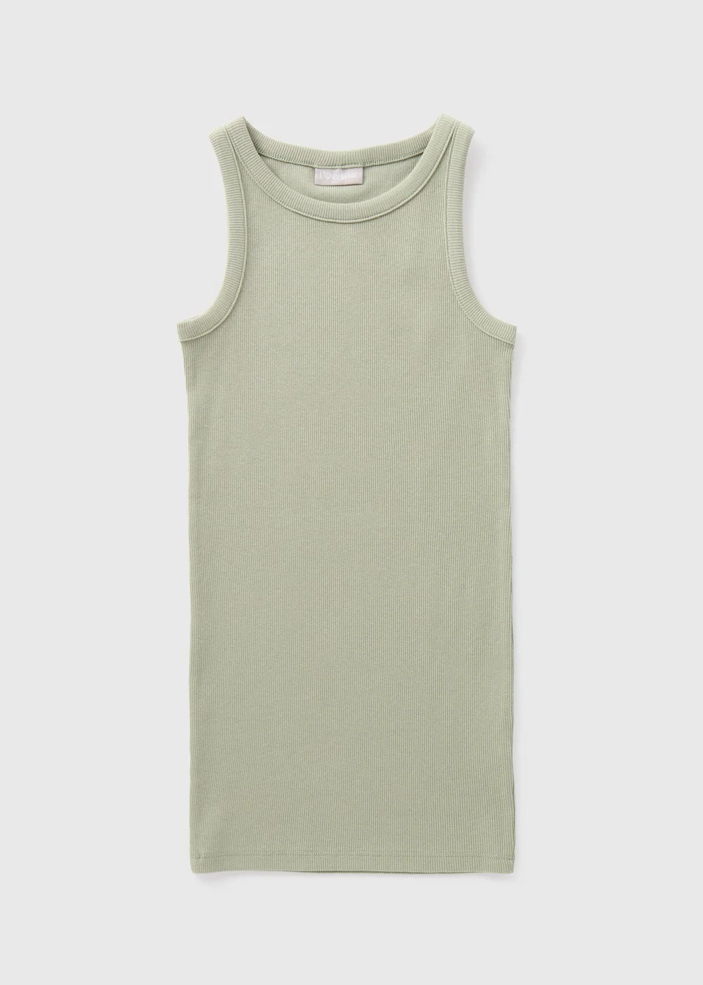 Girls Grey Ribbed Dress (7-15yrs) - 7 Yrs Image 1