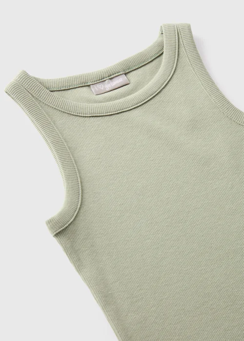 Girls Grey Ribbed Dress (7-15yrs) - 7 Yrs Image 2