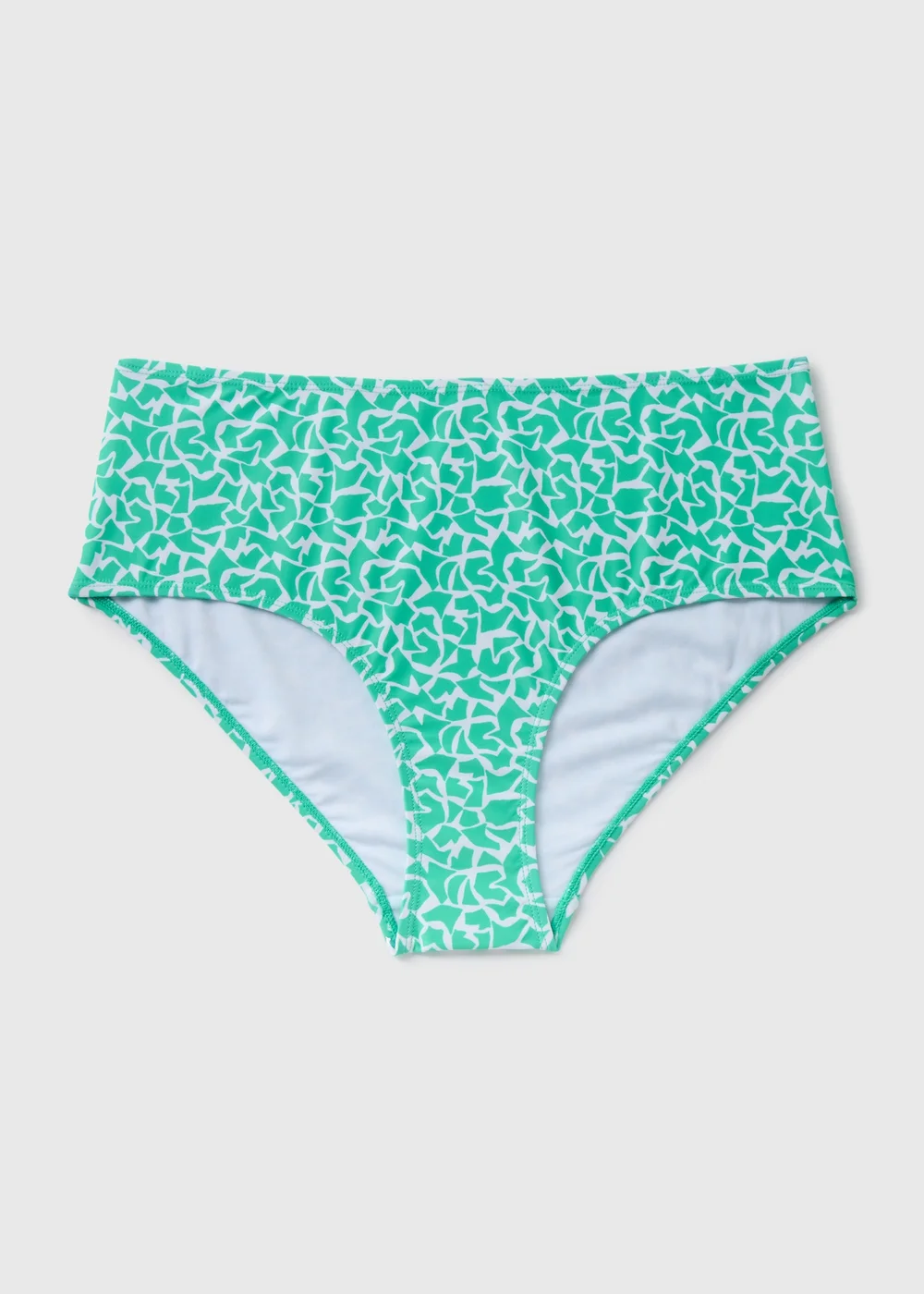 Turquoise Abstract Design Bikini Bottoms - Size 6 Image 3