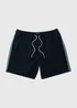 Navy Side Stripe Swim shorts - Small Image 4