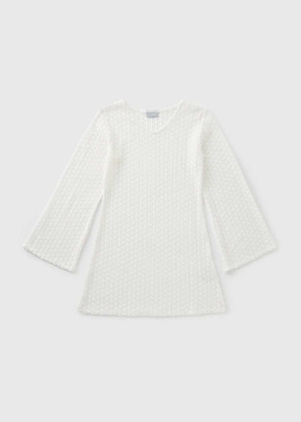 Girls Cream Lace Kaftan (7-15yrs) - 7 Yrs Image 1