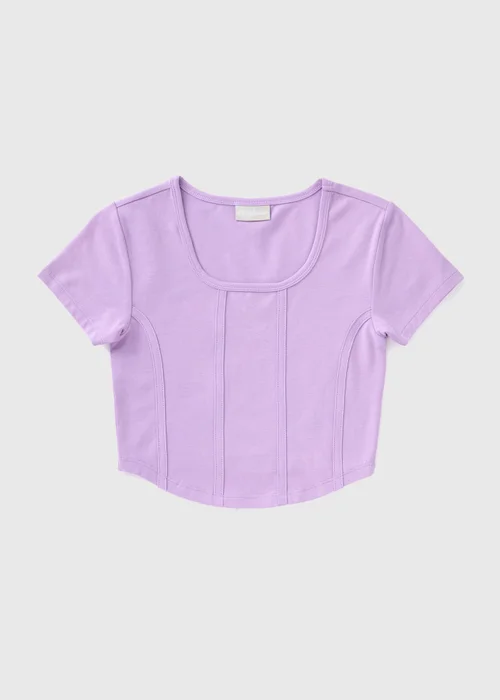 Girls Lilac Corset Top (7-15yrs) - 7 Yrs Image 1
