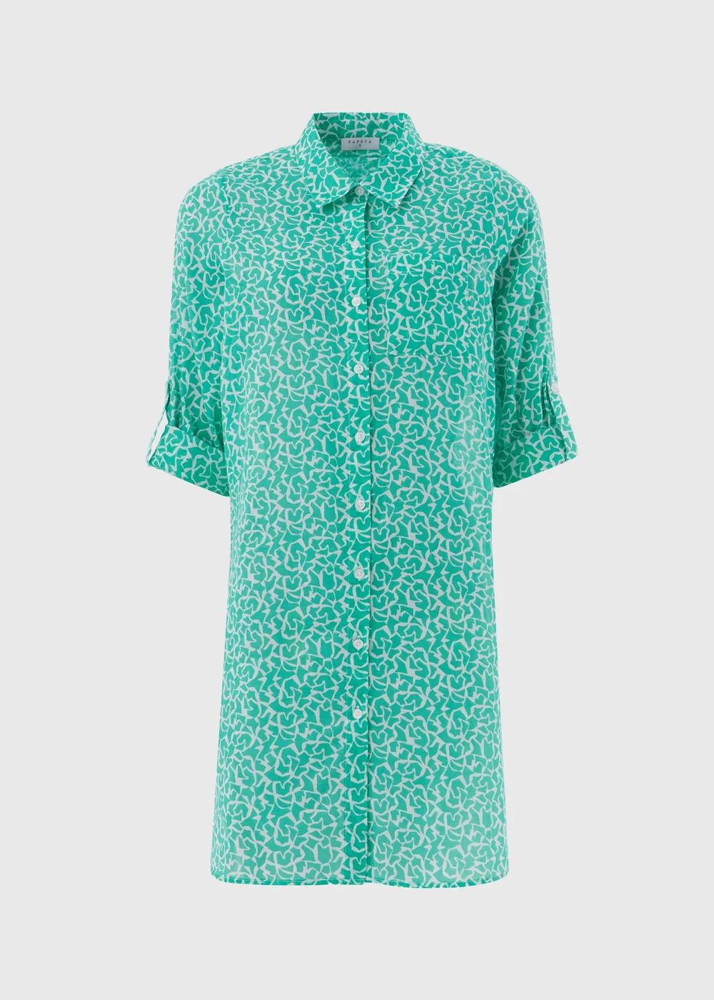 Turquoise Printed Shirt - Extra small Image 4